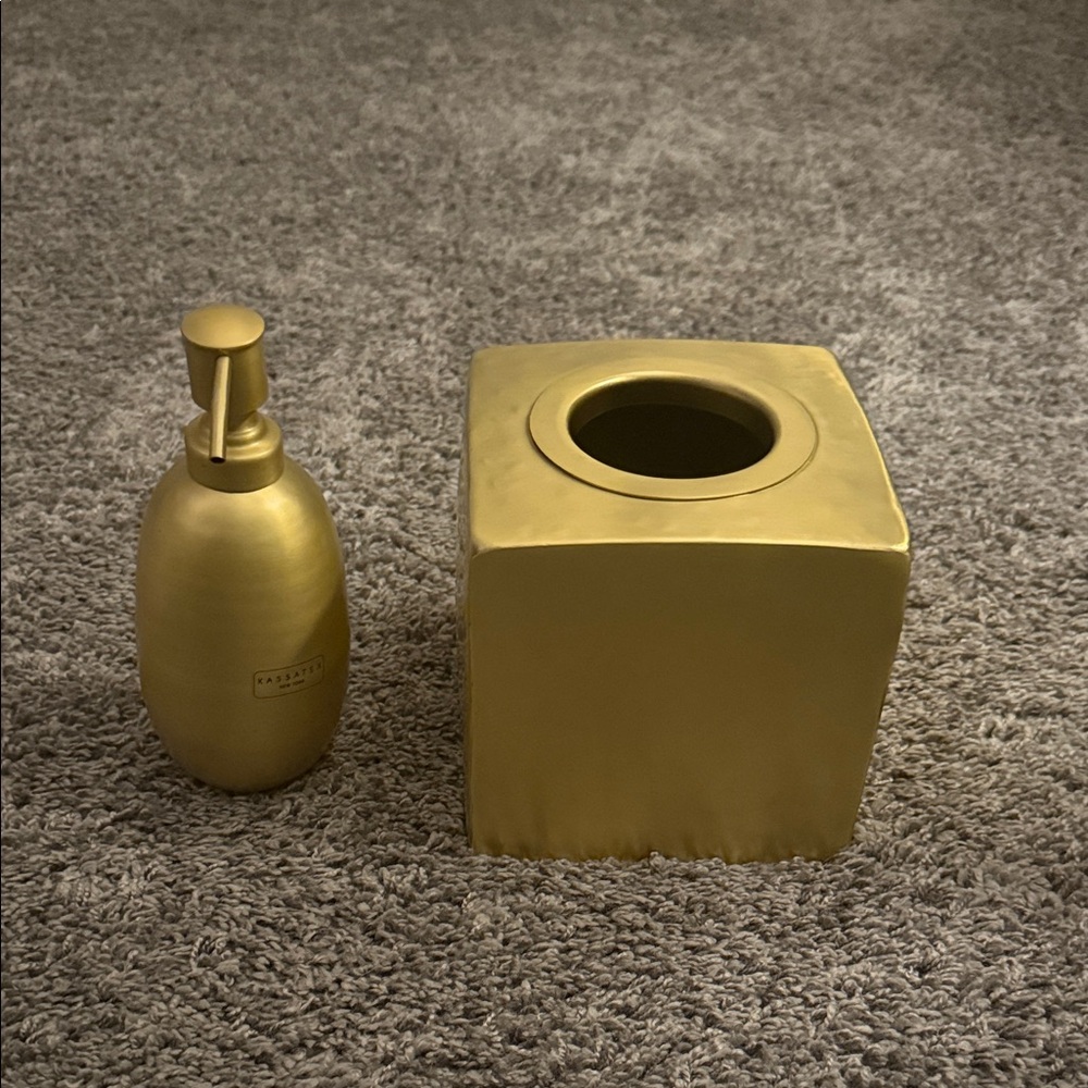 Kassatex Gold Bath Accessory Set ❤️FINAL SALE